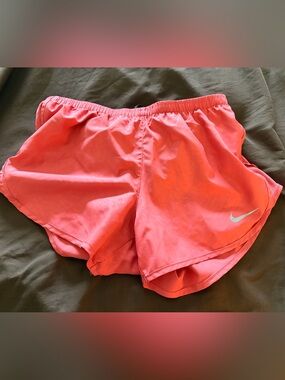 Nike Women's Coral/Pink Athletic Running Shorts